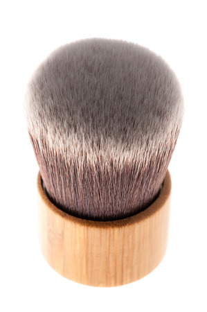 Kabuki brush for mineral make-up, isolated.の写真素材