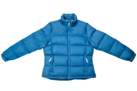 Down jacket isolated on white background.の写真素材