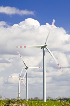 wind turbines farmの写真素材