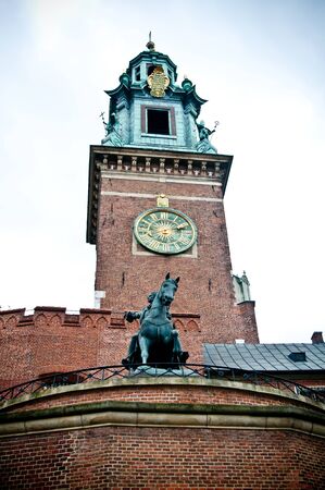 christian cathedral on Wawel hill in Cracow (Poland)の写真素材