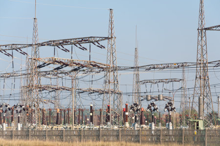 insulators on power plant