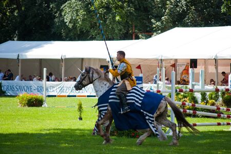 knights tournament in strzegom at HSBC FEI World Cup 2009のeditorial素材
