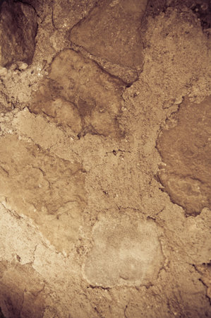 dark old stone wall background or textureの写真素材