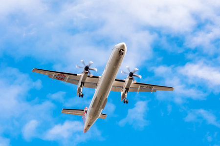 Big airplane in the sky - Passenger Airliner aircraft 