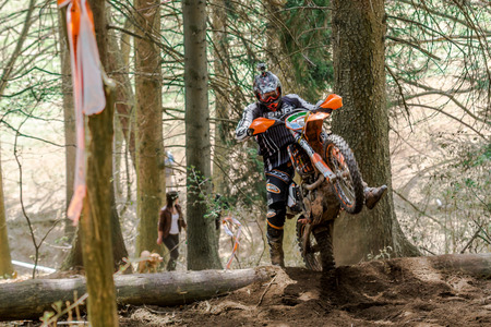 Drapak Rodeo Race: most extreme enduro race in Czech Republic, which took in Petrikovice in Czech Republic 25th April, 2015のeditorial素材