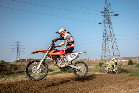 GDANSK, POLAND - SEPTEMBER 10 : rider on Polish Motocross Championship Poland, Gdansk 10 Septemeber...