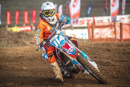 GDANSK, POLAND - SEPTEMBER 10 : rider on Polish Motocross Championship Poland, Gdansk 10 Septemeber...
