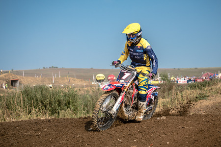 GDANSK, POLAND - SEPTEMBER 10 : rider on Polish Motocross Championship Poland, Gdansk 10 Septemeber 2016のeditorial素材