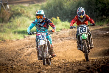 GDANSK, POLAND - SEPTEMBER 10 : rider on Polish Motocross Championship Poland, Gdansk 10 Septemeber 2016のeditorial素材