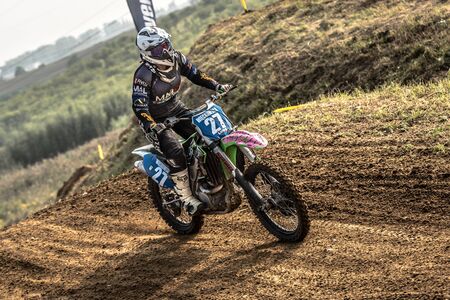 GDANSK, POLAND - SEPTEMBER 10 : rider on Polish Motocross Championship Poland, Gdansk 10 Septemeber 2016のeditorial素材