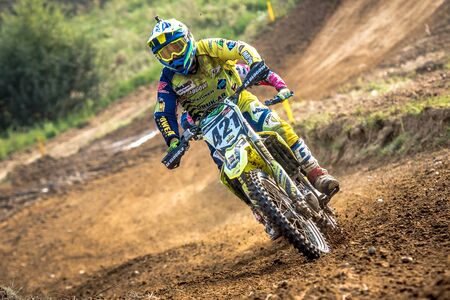 GDANSK, POLAND - SEPTEMBER 10 : rider on Polish Motocross Championship Poland, Gdansk 10 Septemeber 2016のeditorial素材