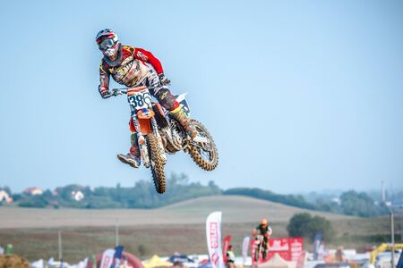 GDANSK, POLAND - SEPTEMBER 10 : rider on Polish Motocross Championship Poland, Gdansk 10 Septemeber 2016のeditorial素材
