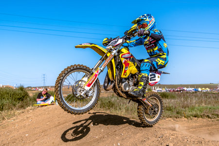 GDANSK, POLAND - SEPTEMBER 11 : undefined rider on Polish Motocross Championship Poland, Gdansk 11 Septemeber 2016のeditorial素材