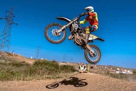 GDANSK, POLAND - SEPTEMBER 11 : undefined rider on Polish Motocross Championship Poland, Gdansk 11 Septemeber 2016のeditorial素材