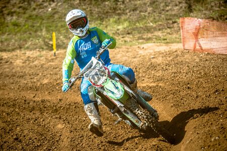 GDANSK, POLAND - SEPTEMBER 11 : undefined rider on Polish Motocross Championship Poland, Gdansk 11 Septemeber 2016のeditorial素材