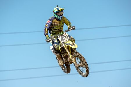 GDANSK, POLAND - SEPTEMBER 11 : undefined rider on Polish Motocross Championship Poland, Gdansk 11 Septemeber 2016のeditorial素材