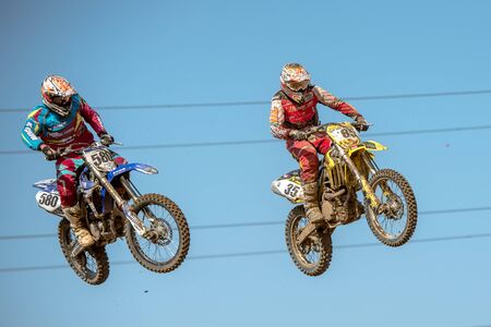 GDANSK, POLAND - SEPTEMBER 11 : undefined rider on Polish Motocross Championship Poland, Gdansk 11 Septemeber 2016のeditorial素材