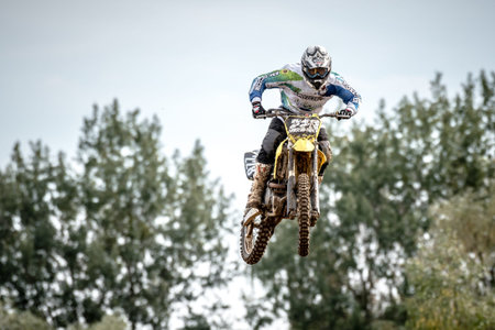 Undefined rider on Polish The West Zone Motocross Championship Poland, Chojna 25 September 2016