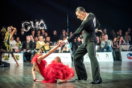 Ruda Slaska, Poland - March 11, 2017 - Polish Championship Of Latin Dance In Ruda Slaskaのeditorial素材