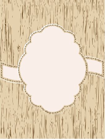 The Wooden card templateのイラスト素材