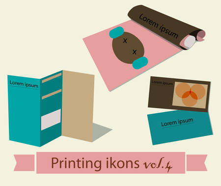 Print icons set. EPS 10 vector illustrationのイラスト素材