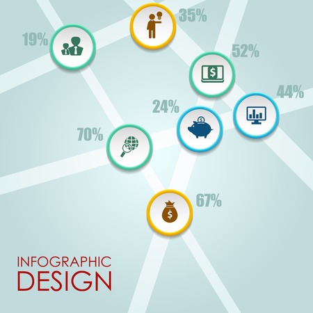 Vector circle infographic. Template for diagramのイラスト素材