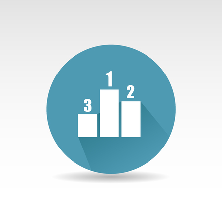 Flat vector diagram iconのイラスト素材