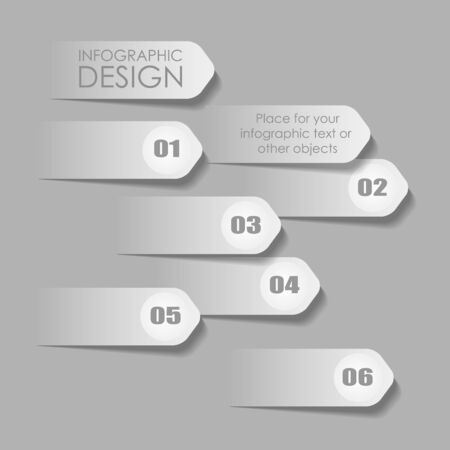 Vector infographic or web design templateのイラスト素材