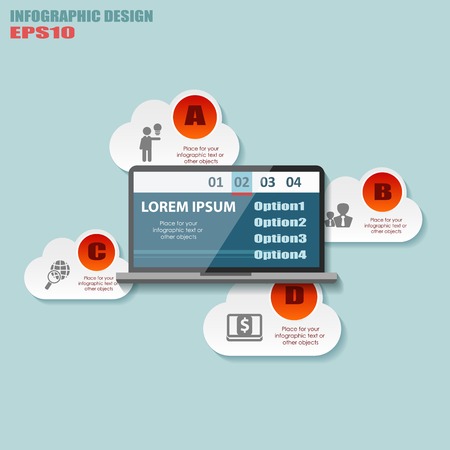 Vector infographic business designのイラスト素材
