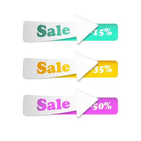 Sale tags vector illustrationのイラスト素材