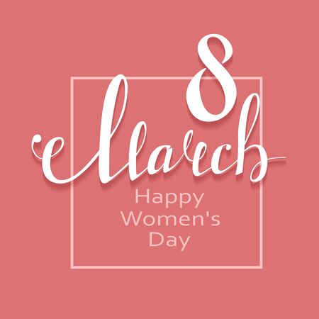 March 8 greeting card. Background vector templateのイラスト素材