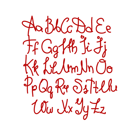 Vector handmade brush script, good lettering epsのイラスト素材