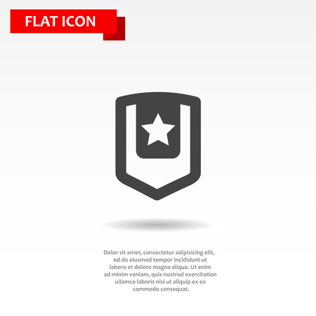 flat award sign black simple iconのイラスト素材