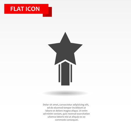 flat award sign black simple iconのイラスト素材
