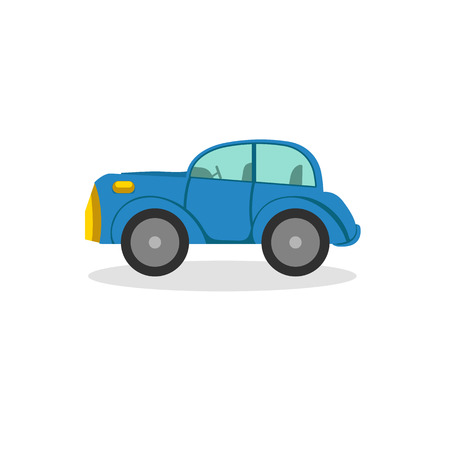 Car in flat style. Vehicle icon. Vector illustration.のイラスト素材