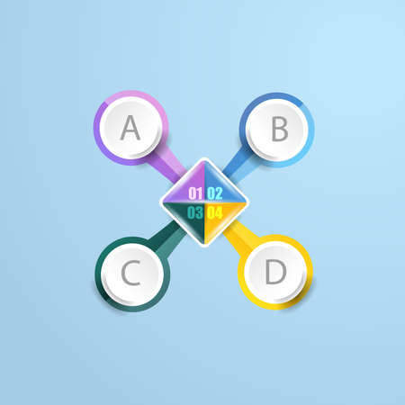 Vector elements for infographic. Template for diagram, graph, presentation and chart. Business illustrationのイラスト素材