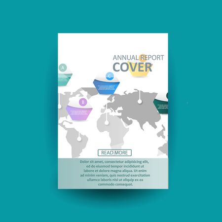 Vector design for Cover Annual Flyer Poster A4 sizeのイラスト素材