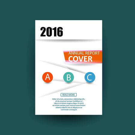 Vector design for Cover Annual Flyer Poster A4 sizeのイラスト素材