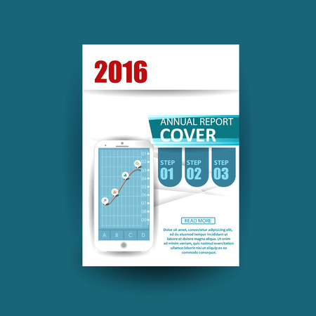 Vector design for Cover Annual Flyer Poster A4 sizeのイラスト素材