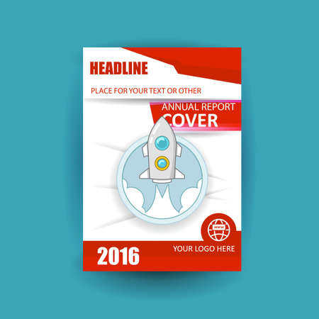 Vector design for Cover Annual Flyer Poster A4 sizeのイラスト素材