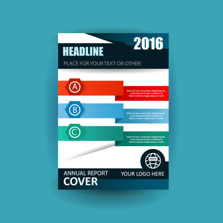 Vector design for Cover Annual Flyer Poster A4 sizeのイラスト素材