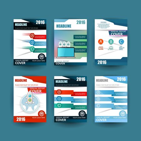 Vector design for Cover Annual Flyer Poster A4 sizeのイラスト素材