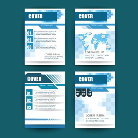 A4 cover annual flyer report business vectorのイラスト素材