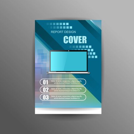 A4 cover annual flyer report business vectorのイラスト素材