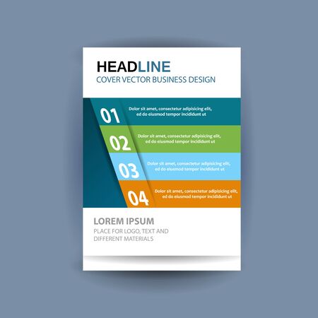 A4 cover annual flyer report business vectorのイラスト素材