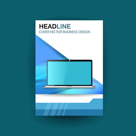 A4 cover annual flyer report business vectorのイラスト素材