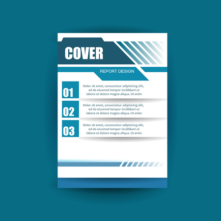 A4 cover annual flyer report business vectorのイラスト素材