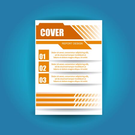 A4 cover annual flyer report business vectorのイラスト素材