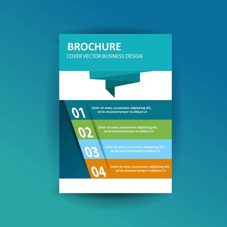 A4 cover annual flyer report business vectorのイラスト素材