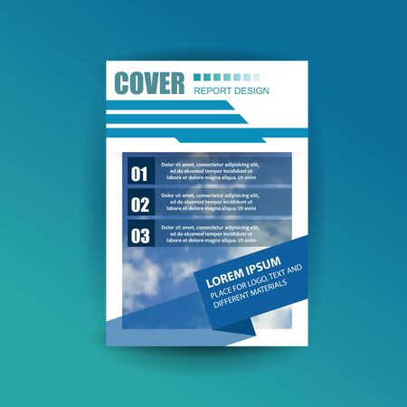 A4 cover annual flyer report business vectorのイラスト素材